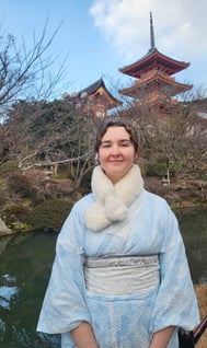 Sarah_kimono in Kiyomizu